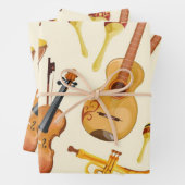 Musikmuster Geschenkpapier Set (Beispiel)