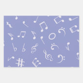 Musikmuster Geschenkpapier Set (Vorderseite 3)