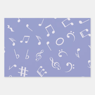 Musikmuster Geschenkpapier Set