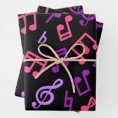 Musikmuster Geschenkpapier Set (Beispiel)