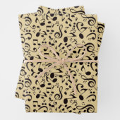 Musikmuster Geschenkpapier Set (Beispiel)