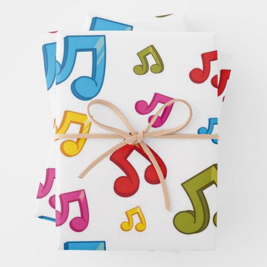 Musikmuster Geschenkpapier Set (Beispiel)