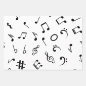 Musikmuster Geschenkpapier Set (Vorderseite 3)
