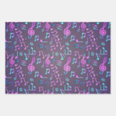 Musikmuster Geschenkpapier Set (Vorderseite 3)