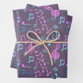 Musikmuster Geschenkpapier Set (Beispiel)
