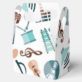 Musikmuster Geschenkschachtel (Geöffnet)