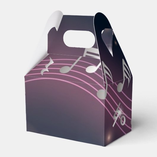 Musikmuster Geschenkschachtel (Vorderseite)