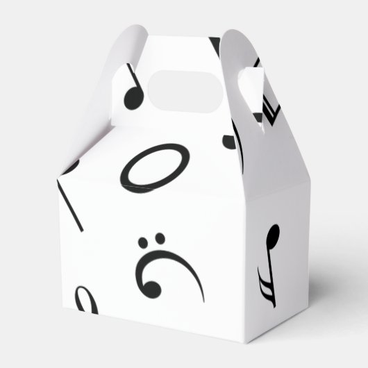 Musikmuster Geschenkschachtel (Vorderseite)