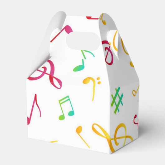 Musikmuster Geschenkschachtel (Vorderseite)