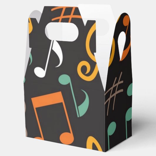 Musikmuster Geschenkschachtel (Geöffnet)