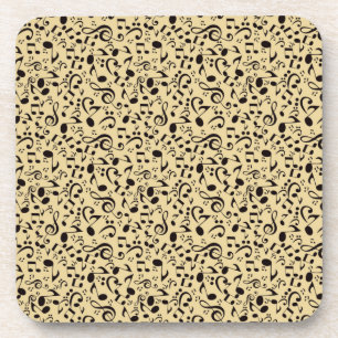 Musikmuster Getränkeuntersetzer