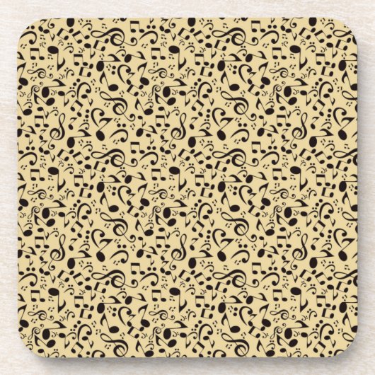 Musikmuster Getränkeuntersetzer (Vorderseite)