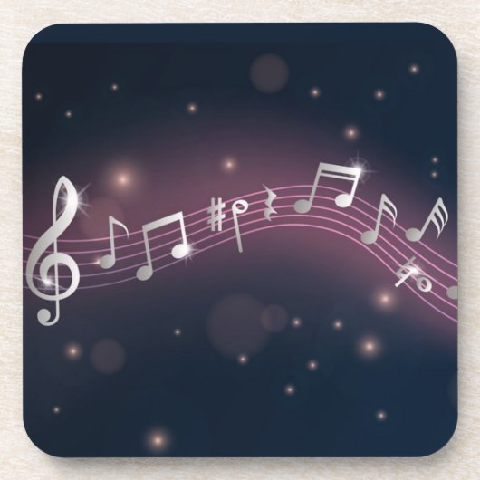 Musikmuster Getränkeuntersetzer (Vorderseite)