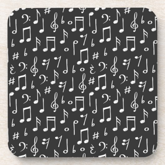 Musikmuster Getränkeuntersetzer (Vorderseite)