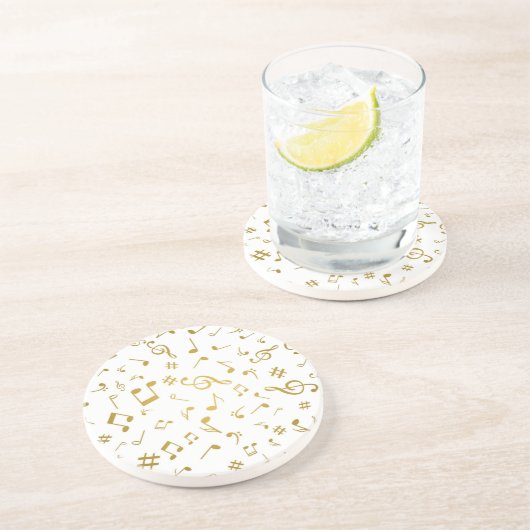 Musikmuster Getränkeuntersetzer (Seite)
