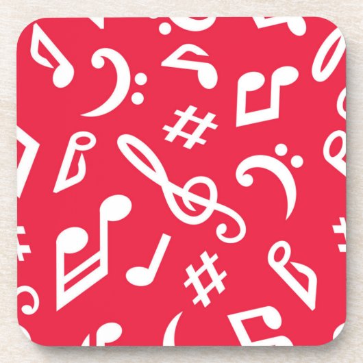 Musikmuster Getränkeuntersetzer (Vorderseite)