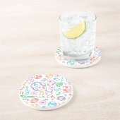 Musikmuster Getränkeuntersetzer (Seite)