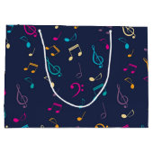 Musikmuster Große Geschenktüte (Rückseite)