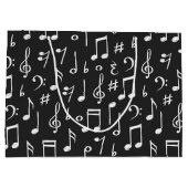 Musikmuster Große Geschenktüte (Rückseite)