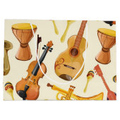 Musikmuster Große Geschenktüte (Rückseite)