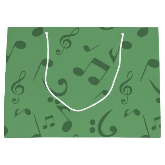 Musikmuster Große Geschenktüte (Vorderseite)