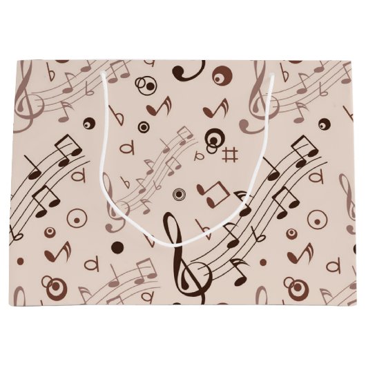 Musikmuster Große Geschenktüte (Vorderseite)