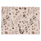 Musikmuster Große Geschenktüte (Rückseite)