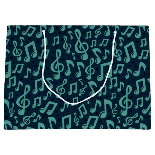 Musikmuster Große Geschenktüte (Vorderseite)