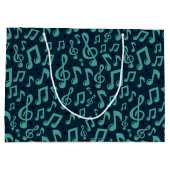 Musikmuster Große Geschenktüte (Rückseite)