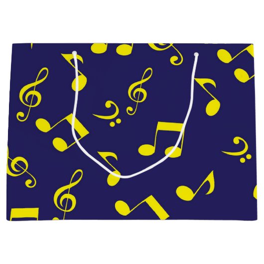 Musikmuster Große Geschenktüte (Vorderseite)