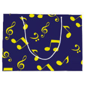 Musikmuster Große Geschenktüte (Rückseite)