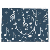 Musikmuster Große Geschenktüte (Rückseite)