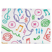 Musikmuster Große Geschenktüte (Rückseite)