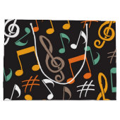Musikmuster Große Geschenktüte (Rückseite)