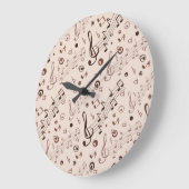 Musikmuster Große Wanduhr (Winkel)
