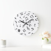 Musikmuster Große Wanduhr (Zuhause)