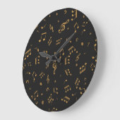 Musikmuster Große Wanduhr (Winkel)