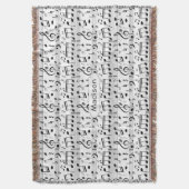 Musikmuster individuelle Name werfen Decke (Vorderseite Vertikal)