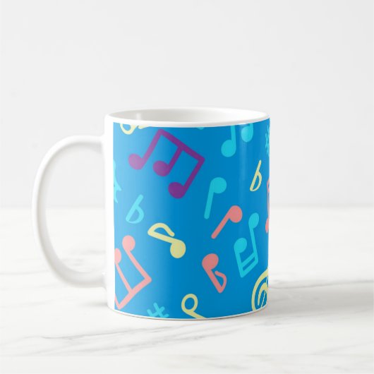 Musikmuster Kaffeetasse (Links)