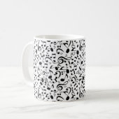 Musikmuster Kaffeetasse (Vorderseite Links)