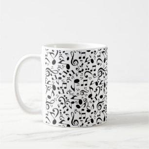 Musikmuster Kaffeetasse