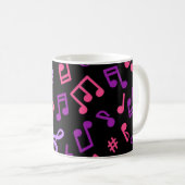 Musikmuster Kaffeetasse (VorderseiteRechts)