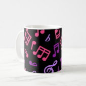 Musikmuster Kaffeetasse (Vorderseite Links)