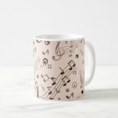 Musikmuster Kaffeetasse (VorderseiteRechts)