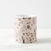 Musikmuster Kaffeetasse (Mittel)