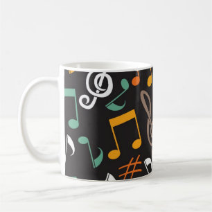 Musikmuster Kaffeetasse