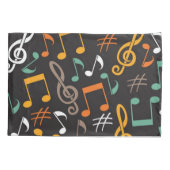 Musikmuster Kissenbezug (Rückseite)