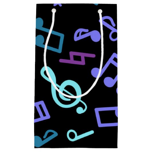 Musikmuster Kleine Geschenktüte (Vorderseite)