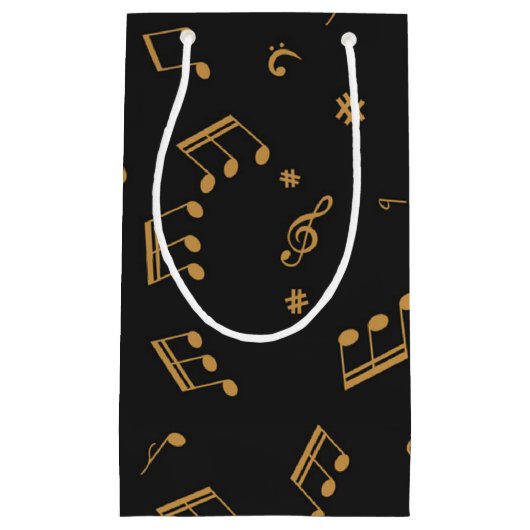 Musikmuster Kleine Geschenktüte (Vorderseite)