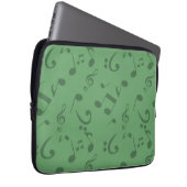 Musikmuster Laptopschutzhülle (Vorne Rechts)